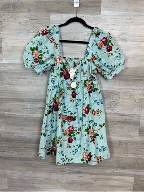 Laura Ashley x Urban Outfitters Floral Puff Sleeve Mini Dress